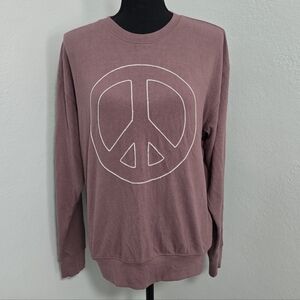 Spiritual Gangster Peace Relaxed Savasana Sweater Small